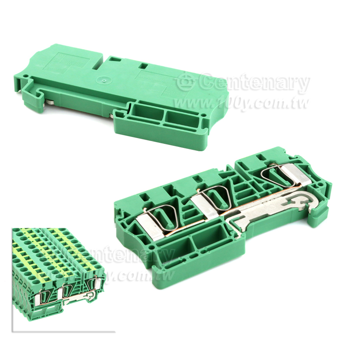 Connection block Din track, channel 3pin push-in - 146585 Product Image