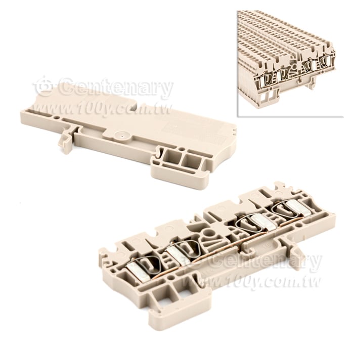 Feed-through terminal, 2.5 mm2, Tension clamp