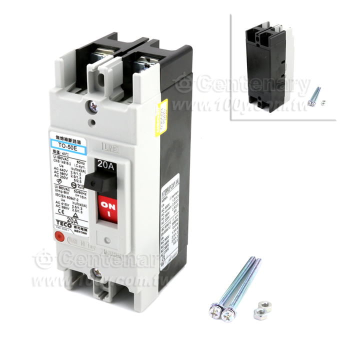 東元 斷路開關 2P20A - 147747 產品圖片