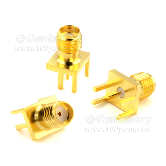 SMA Jack PCB End Launch With Round Contact; 25GHz  VSWR 1.2 - 92496 Product Image