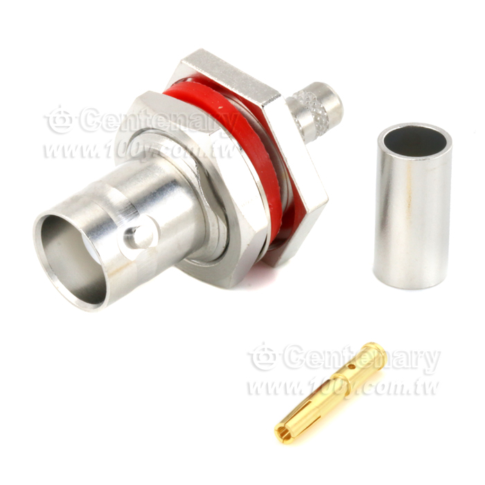 BNC Jack Crimp Bulkhead 1GHz - 147222 Product Image