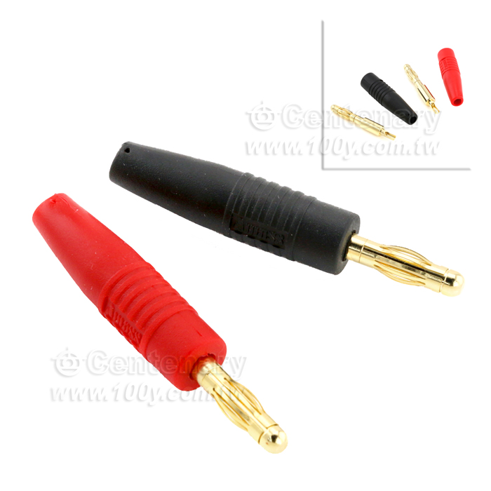 4.0mm red rubber sheathed banana plug - 147751 Product Image