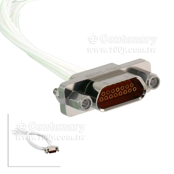 Rectangular connector 74 core socket line length 20cm - 147566 Product Image