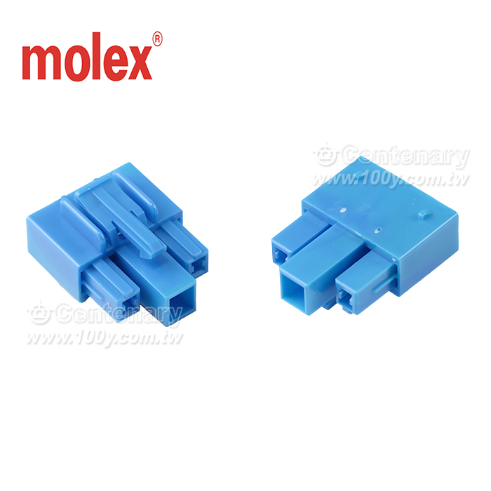Molex VersaBlade Hybrid Plug Housing, 3 Circuits, Positive Lock, Blue, Glow-Wire Capable - 148623 Product Image