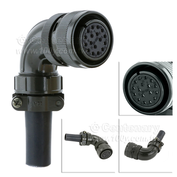 17P母彎接頭-松下電機編碼器插頭 - 63491 產品圖片