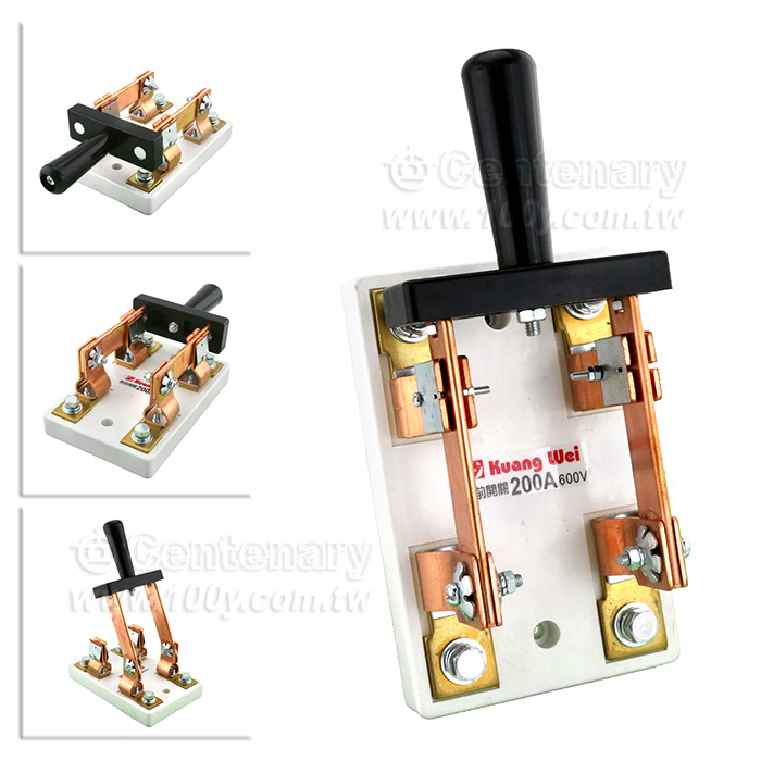 2P-200A/AC600V Open Type Knife Switch - 149288 Product Image
