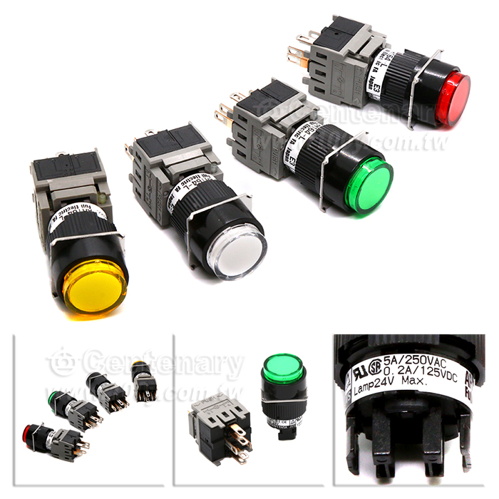 Fuji Electric帶燈按鈕開 紅色1NO+1NC - 148976 產品圖片