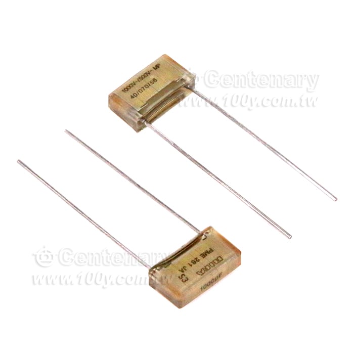 安規薄膜電容_0.001uf/1000VAC P:10.2mm