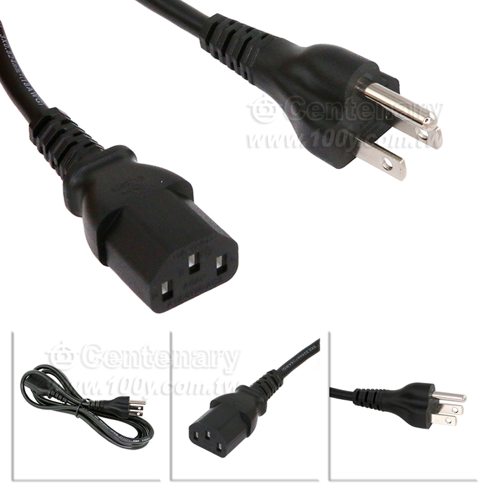 3P電腦電源線 1.8M 18AWG(3*0.824mm2) 【ROHS】