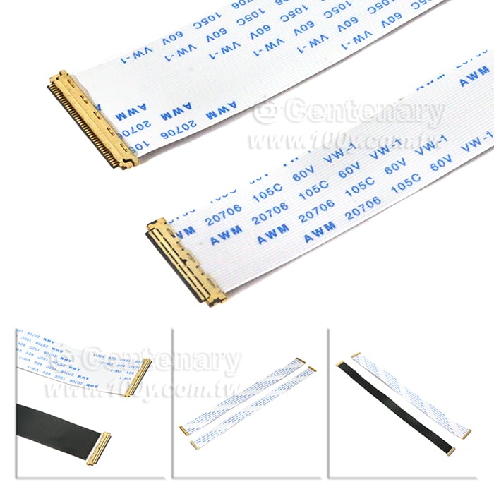 雙頭EDP屏線-0.5mm-30P-250mm-反向 - 150247 產品圖片