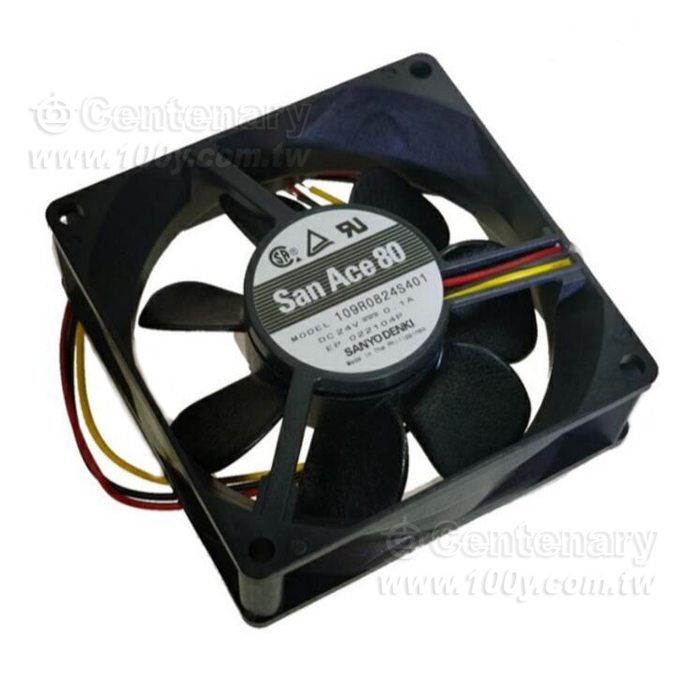 三洋直流風扇80x80x25mm, 24VDC 3線 - 150622 產品圖片