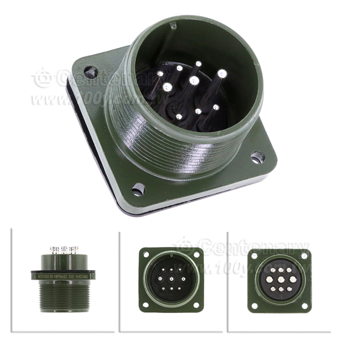 9P Box Mount Receptacle - 60020 Product Image
