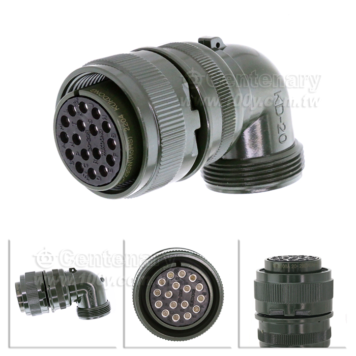 17P彎管母接頭13A~20A/500Vac - 59030 產品圖片