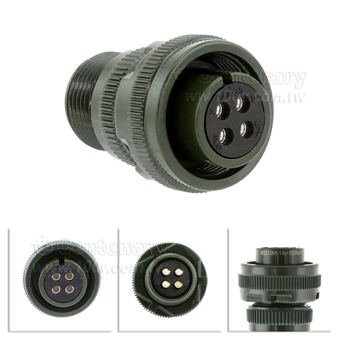4P母端直管接頭 20A 200Vac - 29215 產品圖片