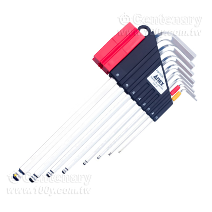 彎頭型球頭六角匙扳手套裝 8支裝(1.5/2/2.5/3/4/5/6/8mm) - 152575 產品圖片