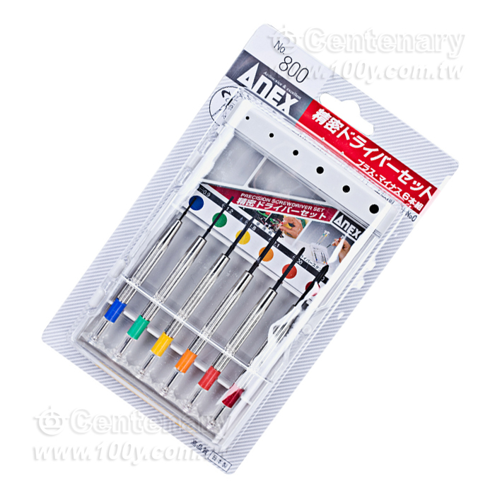 一字裝精密螺絲刀6支裝（ 0.9、1.2、1.8、2.1、PH00、PH0） - 152583 產品圖片