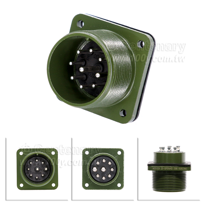 9P公端械外插座 20A 500Vac - 28462 產品圖片