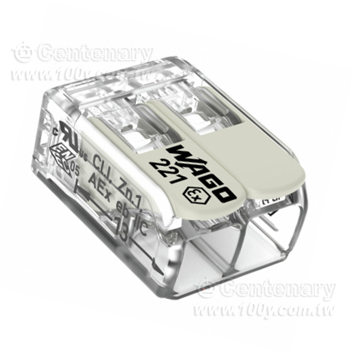 快速接頭2孔 白色透明6mm²  10-20AWG - 153937 產品圖片