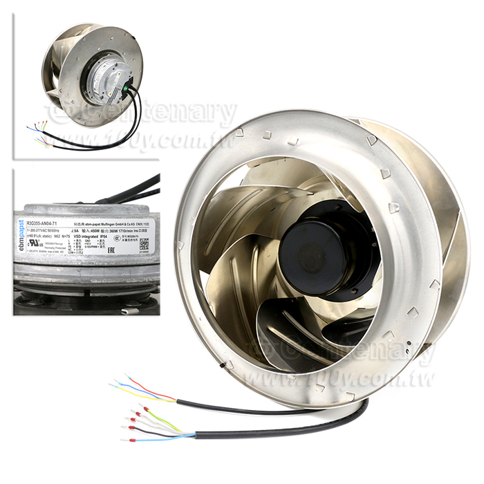 ebm-papst風扇 355mm 200-277VAC 450W - 153150 產品圖片