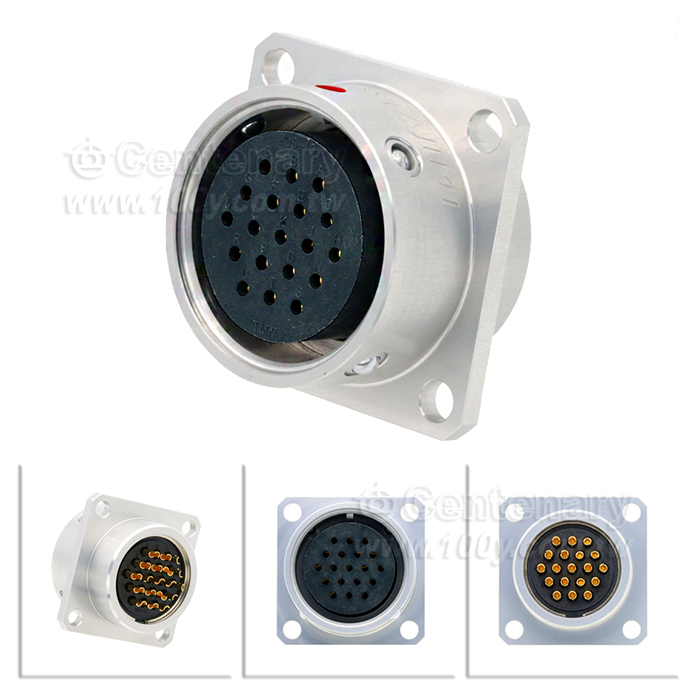 "TAJIMI" PRC04 Series 14P square male socket 3A/400V - 158652 Product Image
