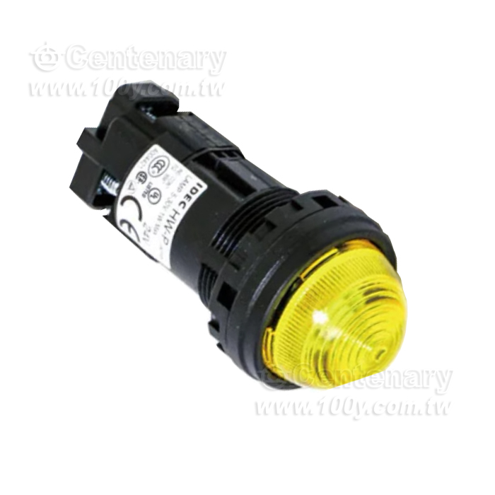 φ22mm圓凸形指示燈  黄色 Full Voltage - 154425 產品圖片