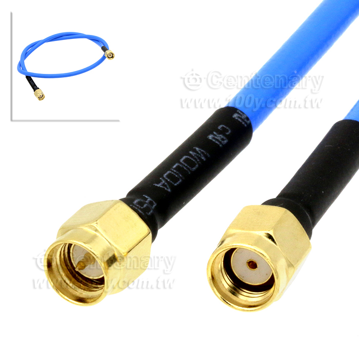 射頻饋線RPSMA公頭/SMA公RP-SMA-J/SMA-J RG402SFX-141天線轉接頭 - 153844 產品圖片