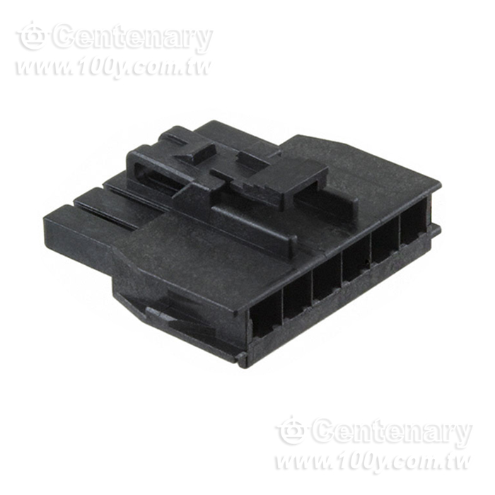 Molex_6P矩形連接器-外殼插座黑色 0.098"（2.50mm） - 155162 產品圖片