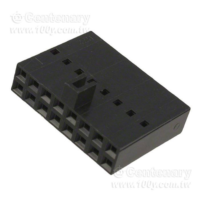 Molex_16P 矩形連接器 - 外殼 插座 黑色 0.100"（2.54mm） - 155183 產品圖片