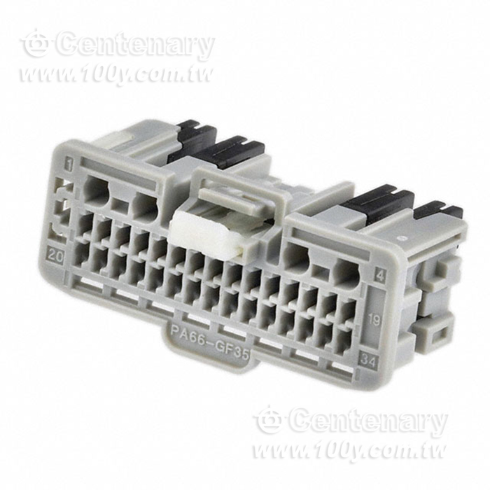 Molex_34P 矩形連接器 - 外殼 插座 灰色 0.079"（2.00mm） - 155190 產品圖片