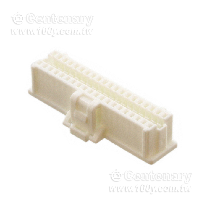 Molex_40P 矩形連接器 - 外殼 插座 白色 0.039"（1.00mm） - 155212 產品圖片