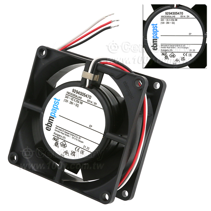 DC風扇6W 47.1 CFM（1.32m³/min） 3 引線 - 154735 產品圖片