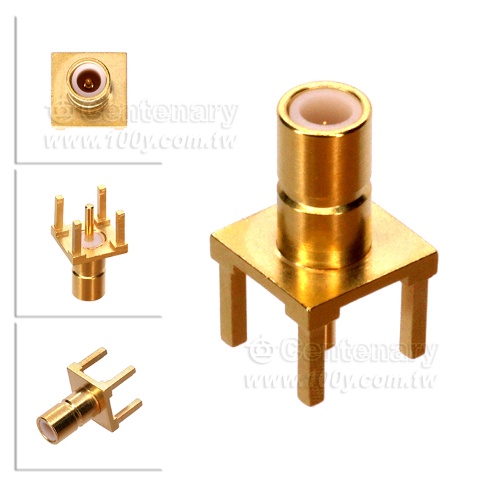 SMB Jack, Vertical PCB 50ohm SMB-JR/PCB - 94090 Product Image