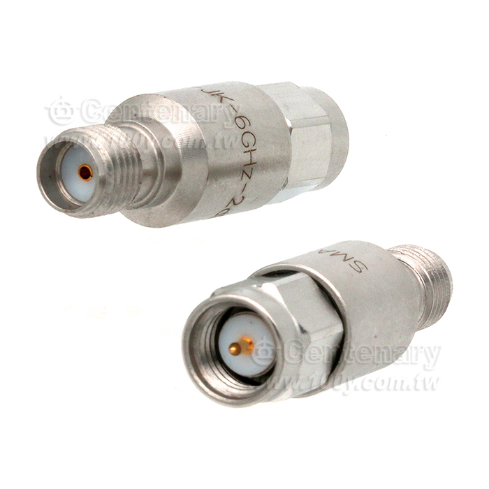 DC-6G固定衰減器10dB 不銹鋼2W SMA公轉母