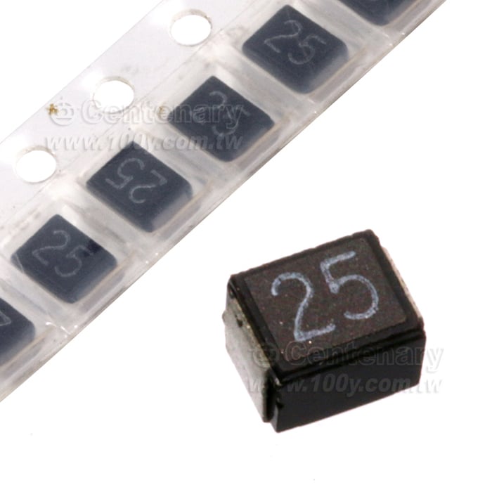 1210 SMD保險絲2.5A/72V