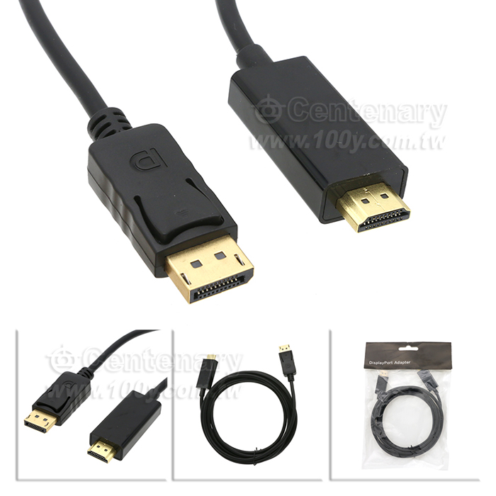 DP轉 HDMI 轉接線  3M 黑色 4K - 155264 產品圖片