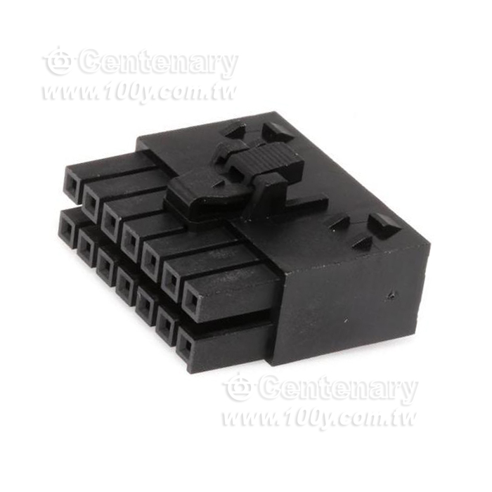 集管和線殼 UltraFit TPA REC HSG 3.50MM D/R 14CIR BLK - 156828 產品圖片