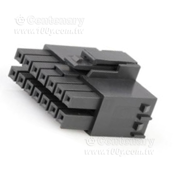 Molex_集管和線殼ULTRA-FIT HSG Dual 14Ckt Black - 157252 產品圖片
