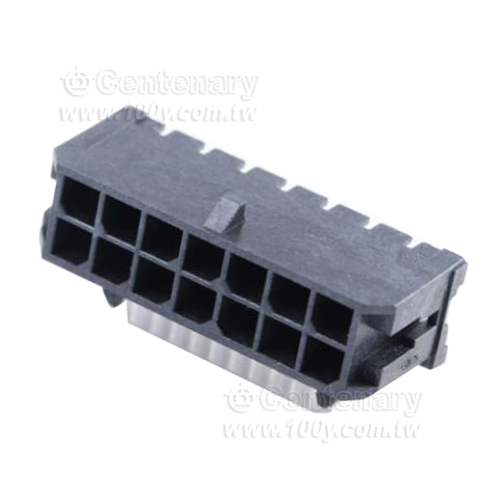 Molex_集管和線殼14 CKT R/A HEADER - 157299 產品圖片
