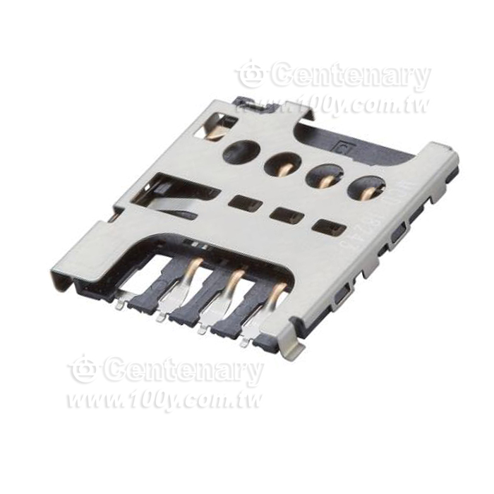 Molex_記憶卡連接器MICRO SIM 1.40MM HT PUSH/PULL 6CKT - 157438 產品圖片