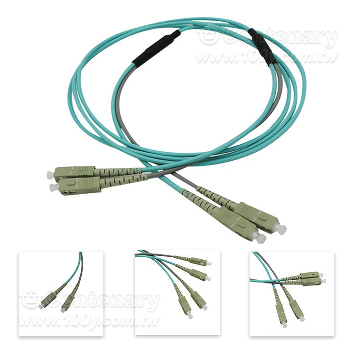 防鼠鎧裝光纖跳線(OM3)50/125um 線材Φ3.0mm SC-SC - 156710 產品圖片
