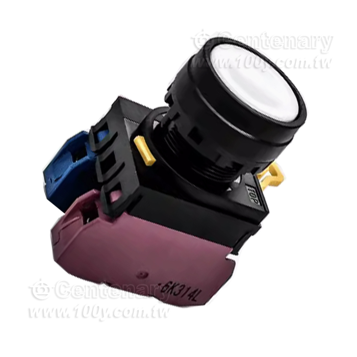 φ22 按鈕開關 黃色  1NO1NC - 157771 產品圖片