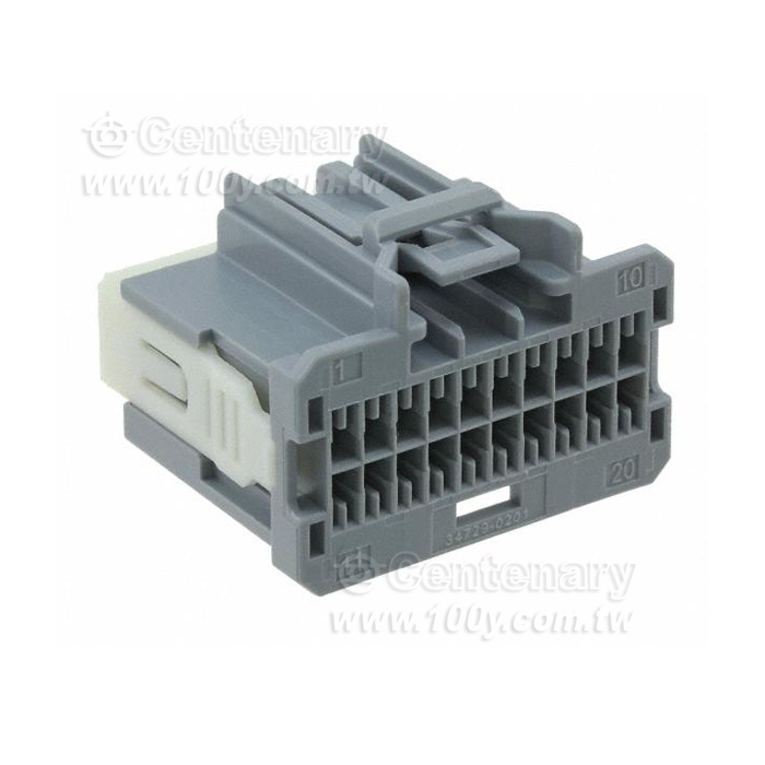Molex汽車連接器STAC64 RCPT 20 CKT GRY POL B - 158205 產品圖片