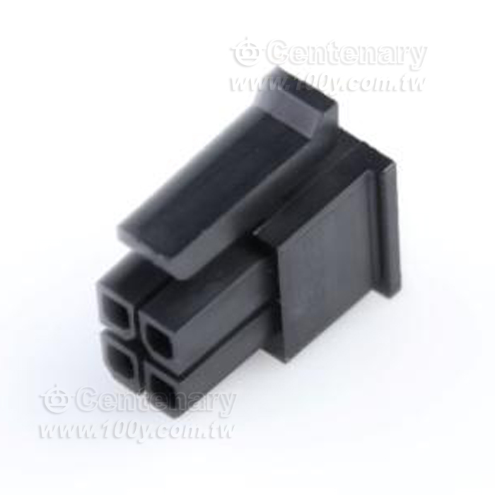 Molex集管和線殼MicroFit Rec Hsg DR 4Ckt GW - 158243 產品圖片