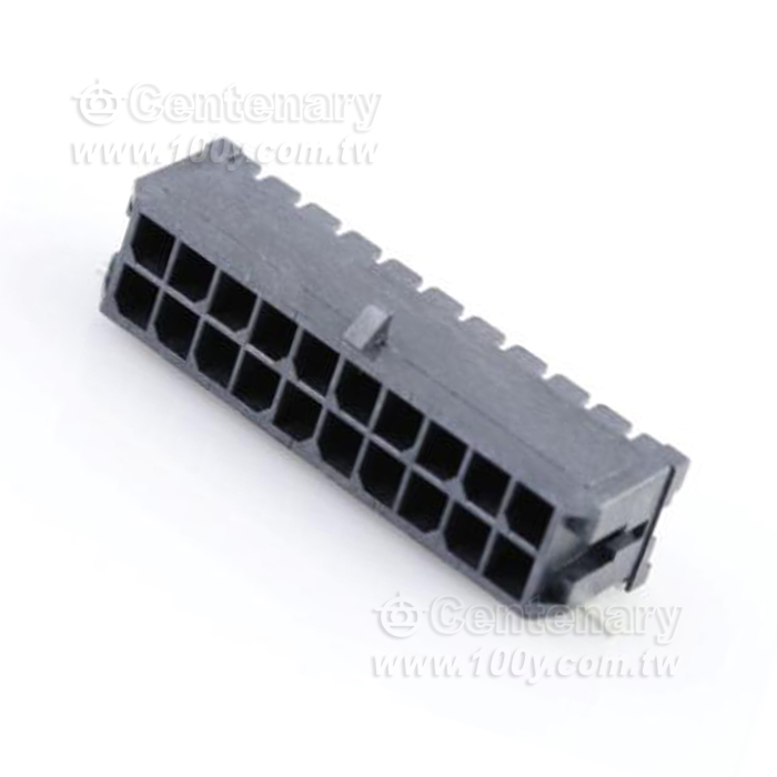 Molex集管和線殼Microfit 3.0 RA SMT Nail DR 15Au 20 Ckt - 158255 產品圖片