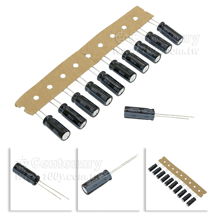 NCC HV-1500uF/6.3V Aluminum Electrolytic Capacitor - 156483 Product Image