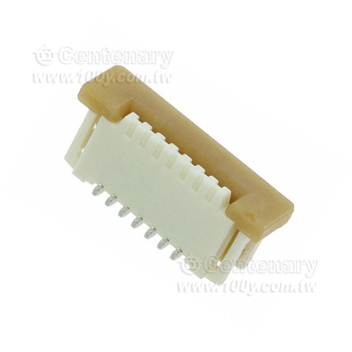 Molex-FFC & FPC連接器 1.0 FPC ZIF ST 7Ckt Sn-Ag-Bi - 159205 產品圖片