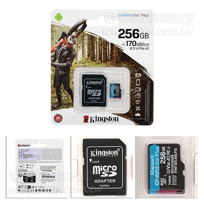 Kingston TF內存卡 256G V30 170M/S - 159565 產品圖片
