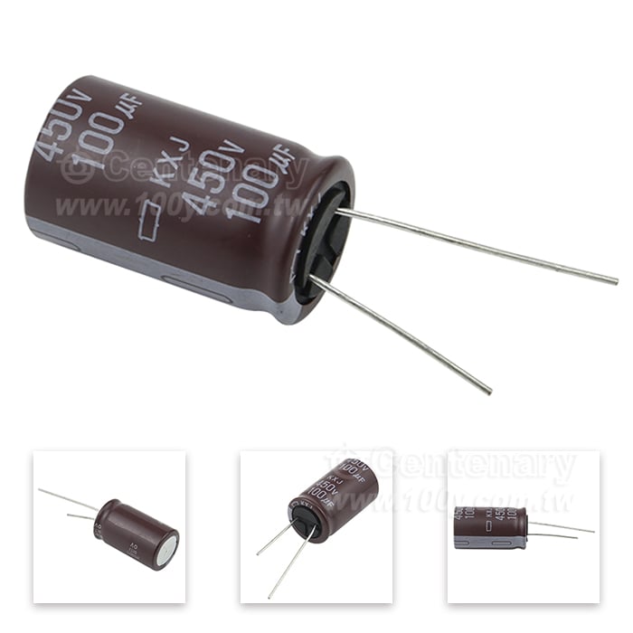 KXJ系列 100uF/450V  18*30mm - 165996 產品圖片