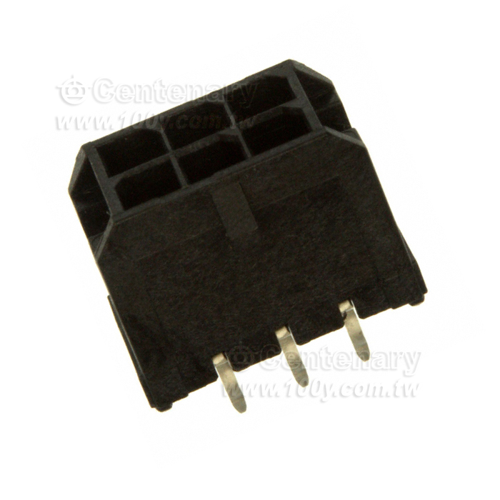 Molex--集管和線殼6CKT VERT DR HDR - 160993 產品圖片