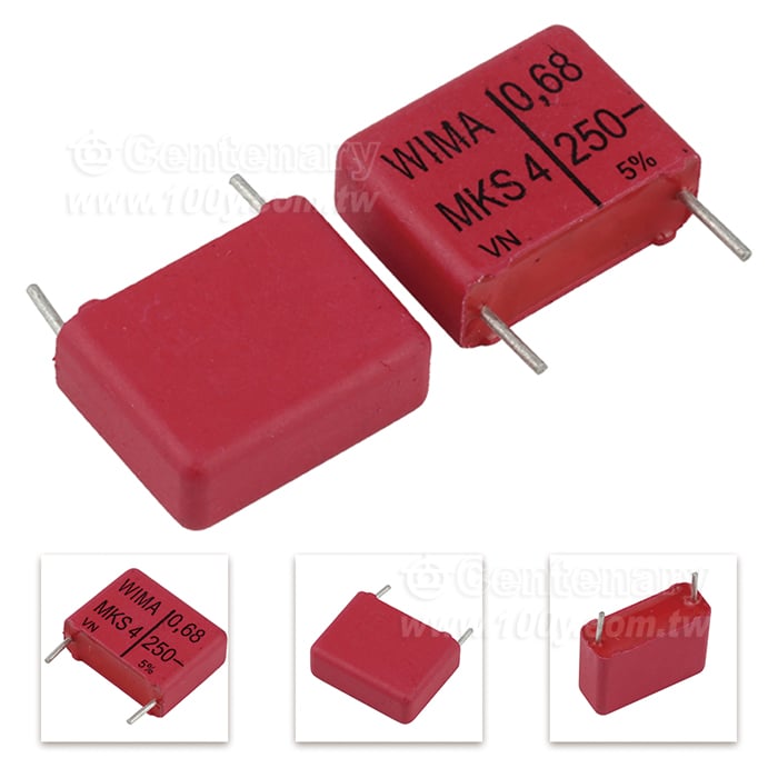 0.68uF/250V ±10%(角距15mm)